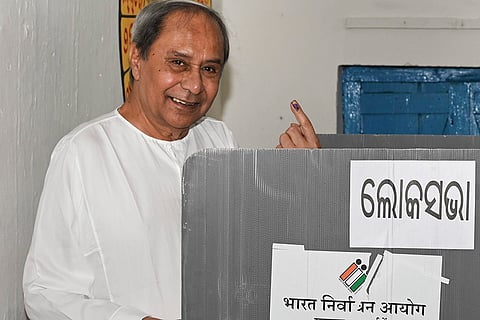 LS Polls: Naveen Patnaik casts vote in Odisha